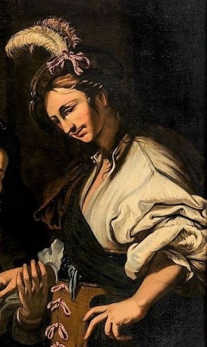 Tableaux et dessins Tableaux XVIIe siècle - "La Bonne Nouvelle" atelier de Nicolas Tournier